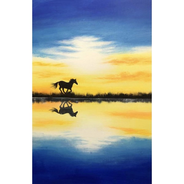 Running horse
