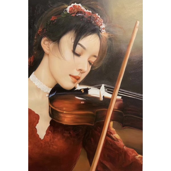 Woman playing the violin