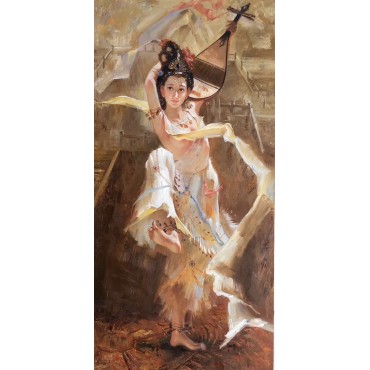 Creative woman paint...